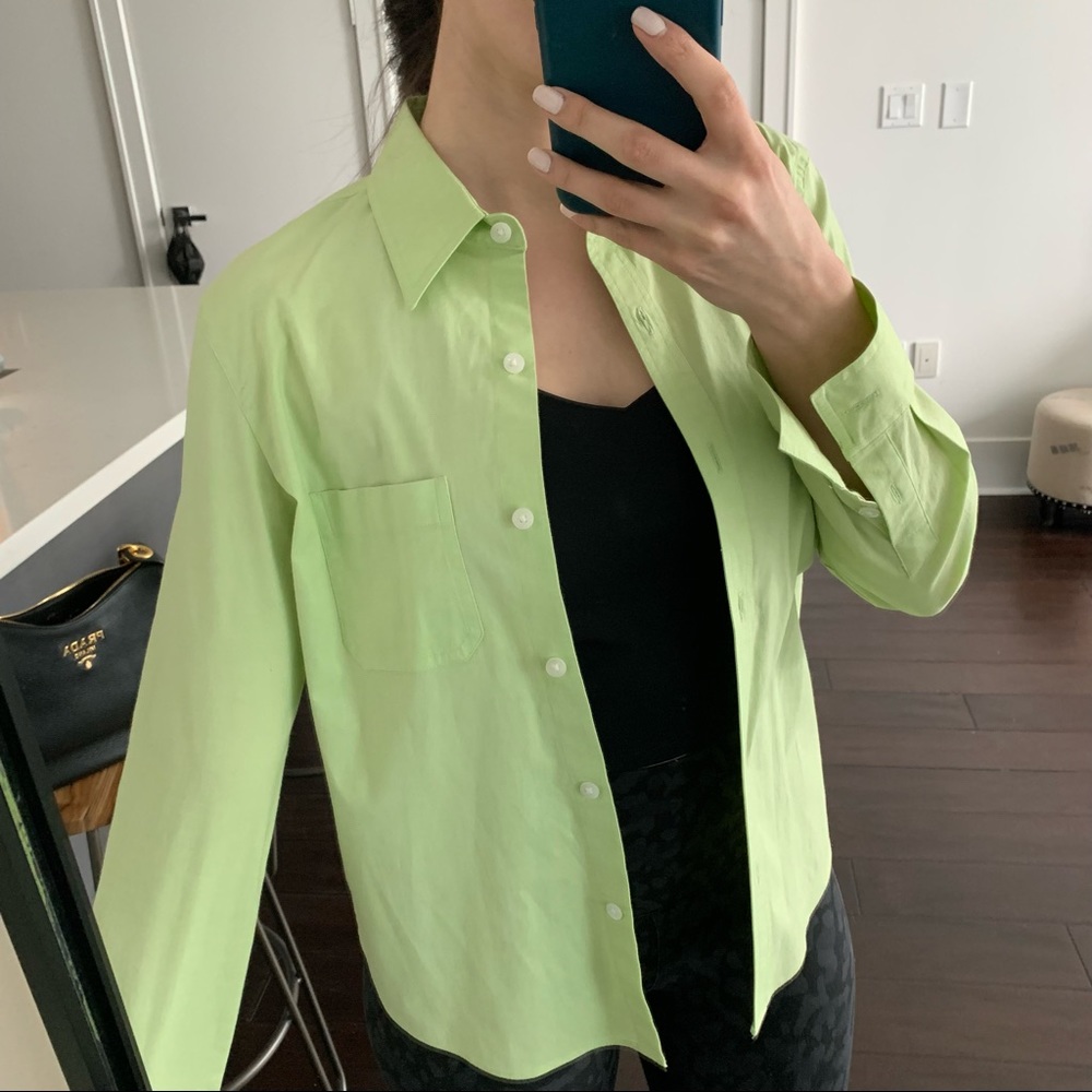 Green Vintage Button Down Shirt